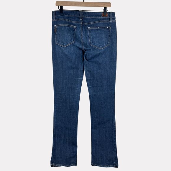 Paige Skyline Straight Jeans Womens 30 Blue Five Pocket Zip Fly Stretch - Picture 2 of 9